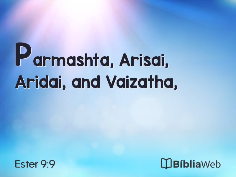 Ester 9:9 em imagem para compartilhar