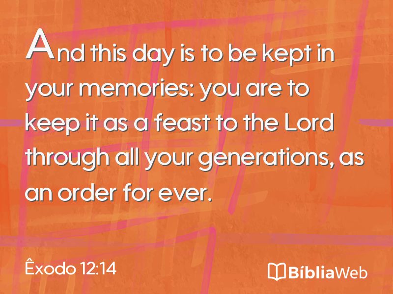 Êxodo 12:14 em imagem para compartilhar