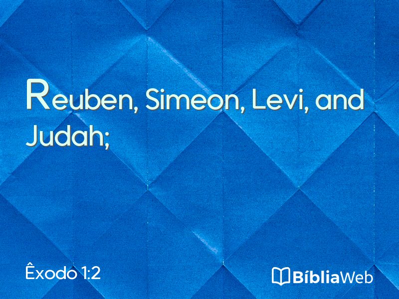 Êxodo 1:2 em imagem para compartilhar