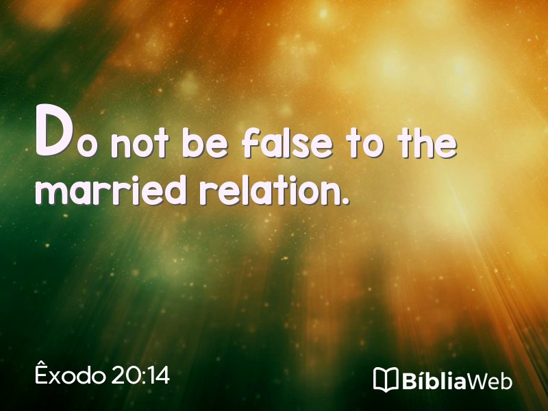 Êxodo 20:14 em imagem para compartilhar