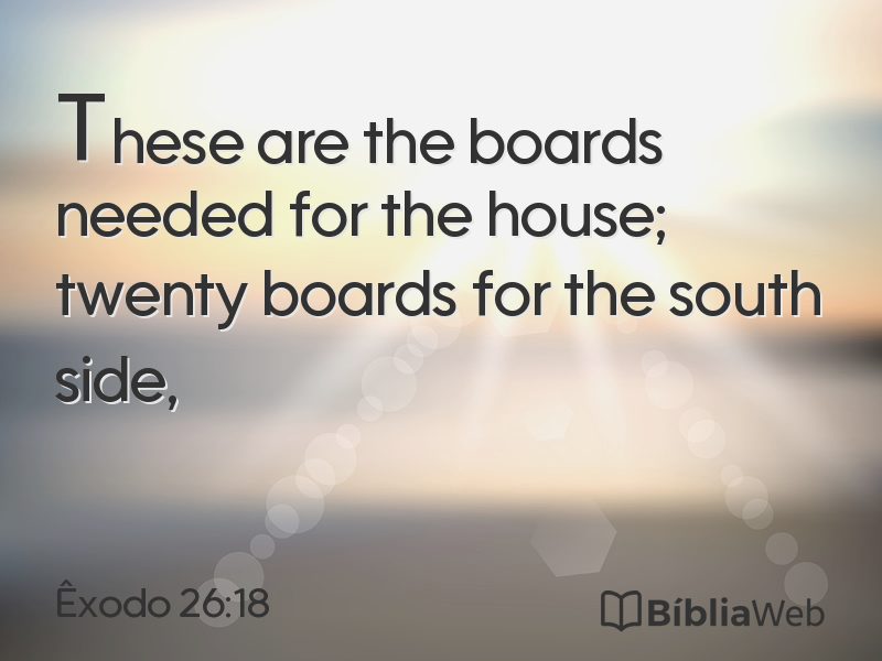 Êxodo 26:18 em imagem para compartilhar