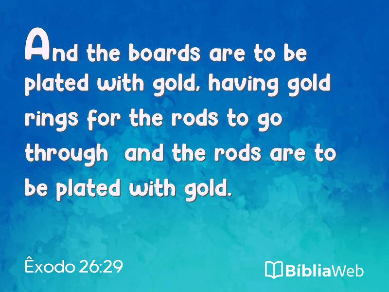Êxodo 26:29 em imagem para compartilhar