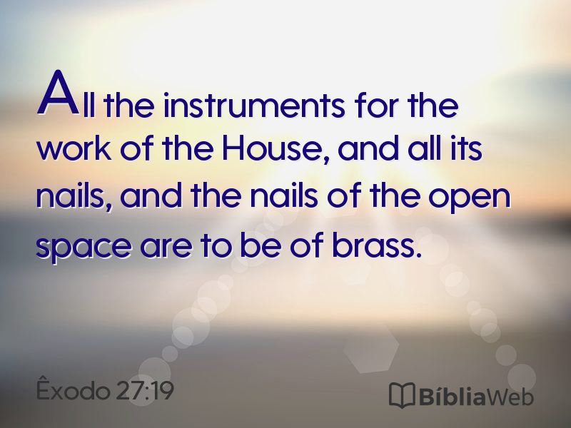 Êxodo 27:19 em imagem para compartilhar