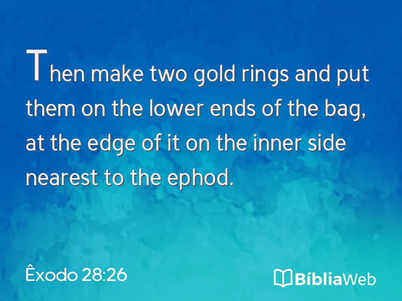Êxodo 28:26 em imagem para compartilhar