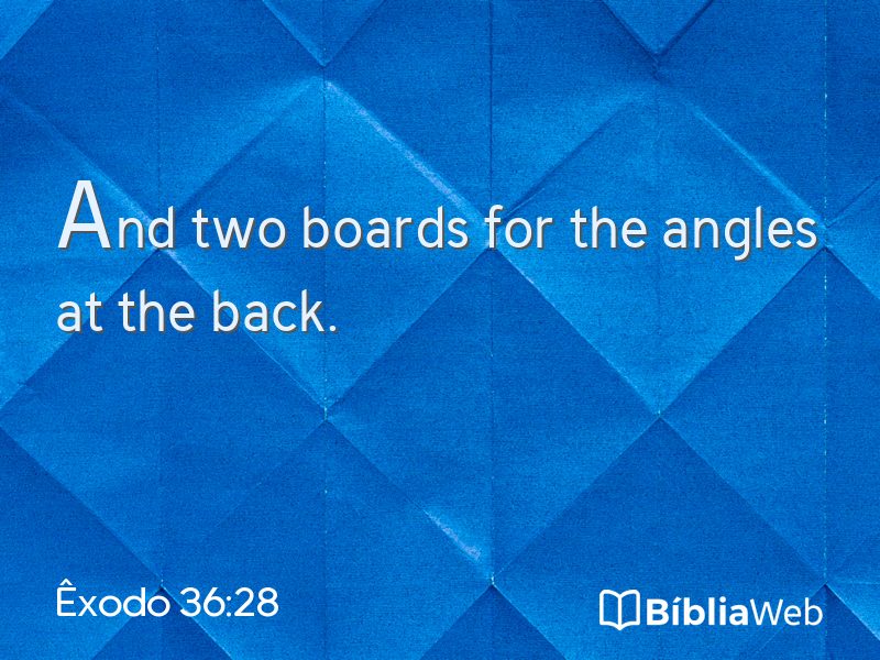 Êxodo 36:28 em imagem para compartilhar
