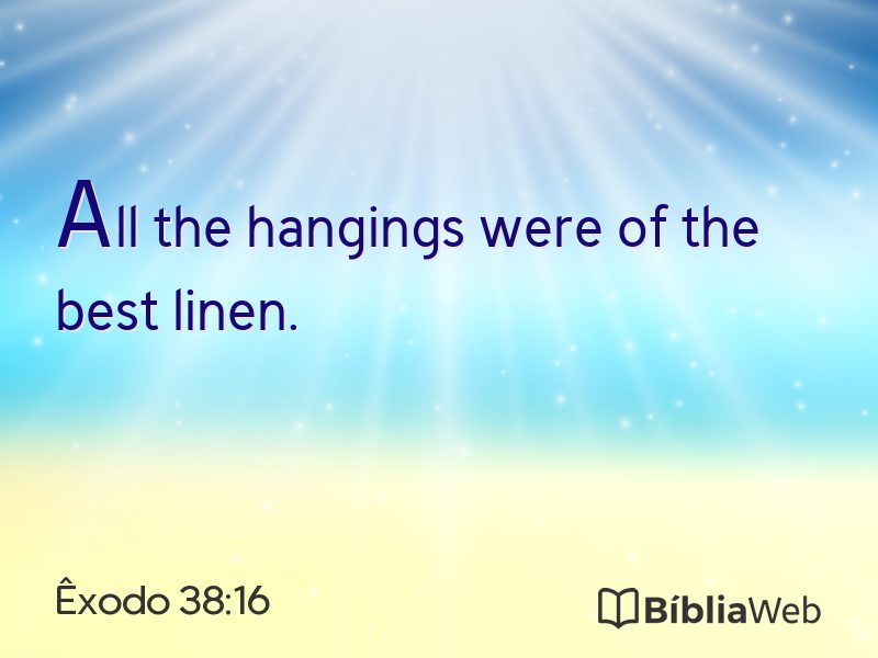 Êxodo 38:16 em imagem para compartilhar