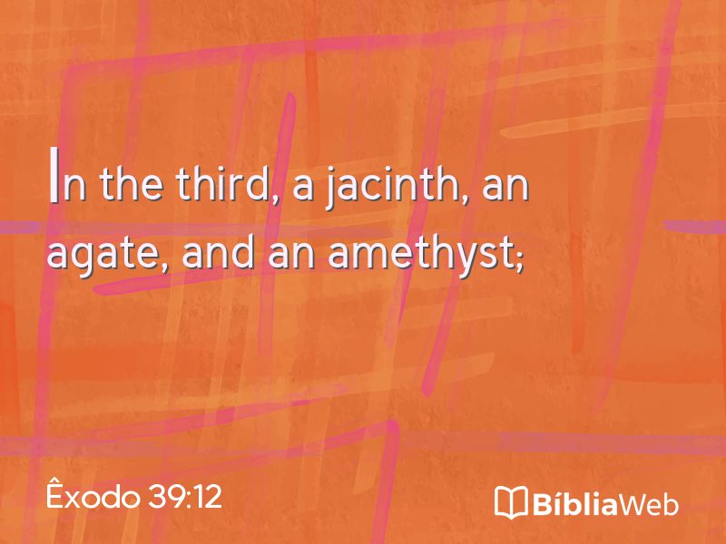Êxodo 39:12 em imagem para compartilhar
