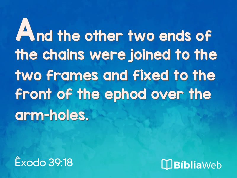 Êxodo 39:18 em imagem para compartilhar