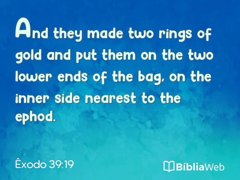 Êxodo 39:19 em imagem para compartilhar