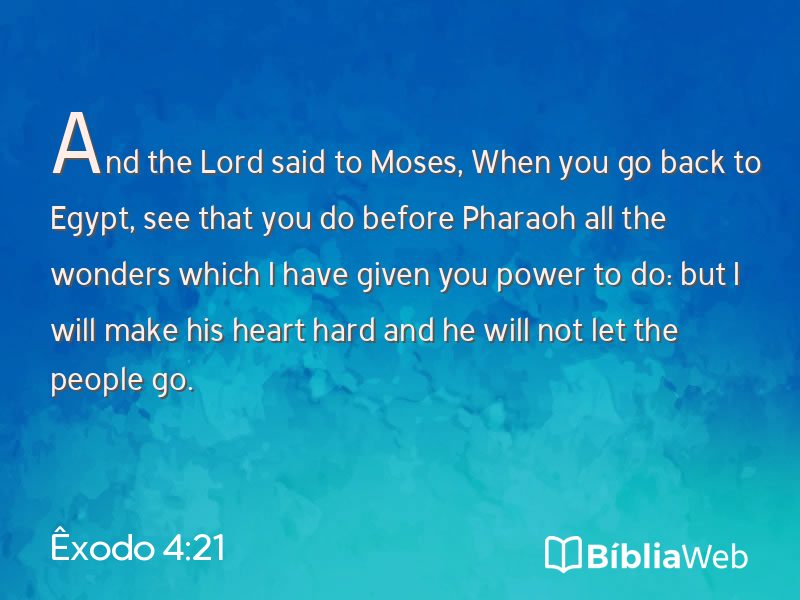 Êxodo 4:21 em imagem para compartilhar