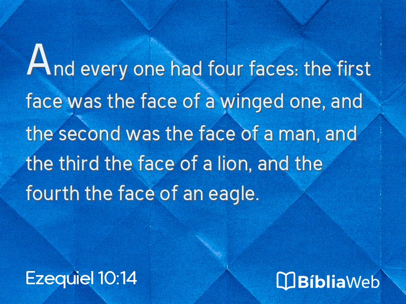 Ezequiel 10:14 em imagem para compartilhar