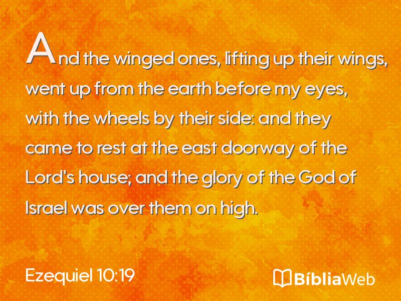Ezequiel 10:19 em imagem para compartilhar