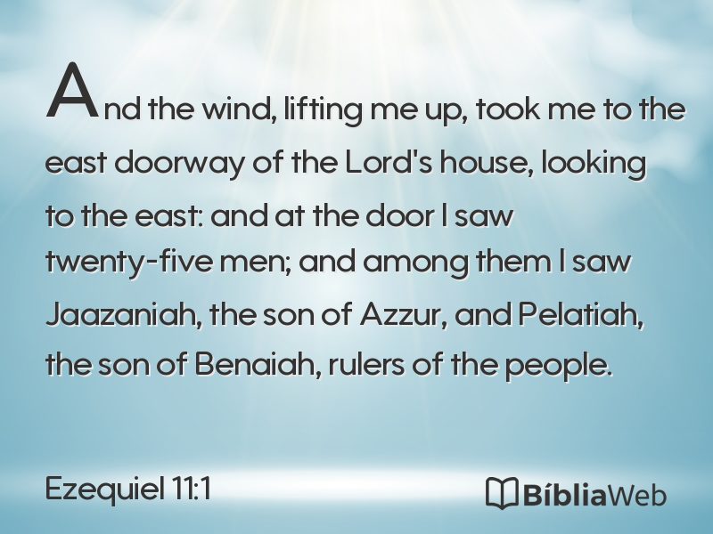 Ezequiel 11:1 em imagem para compartilhar