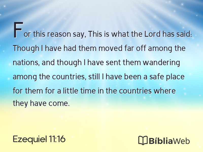 Ezequiel 11:16 em imagem para compartilhar