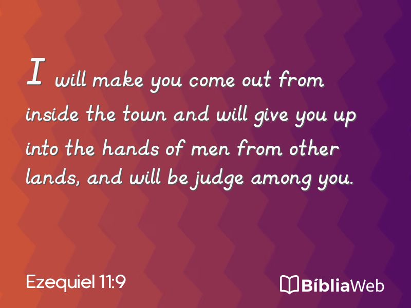 Ezequiel 11:9 em imagem para compartilhar