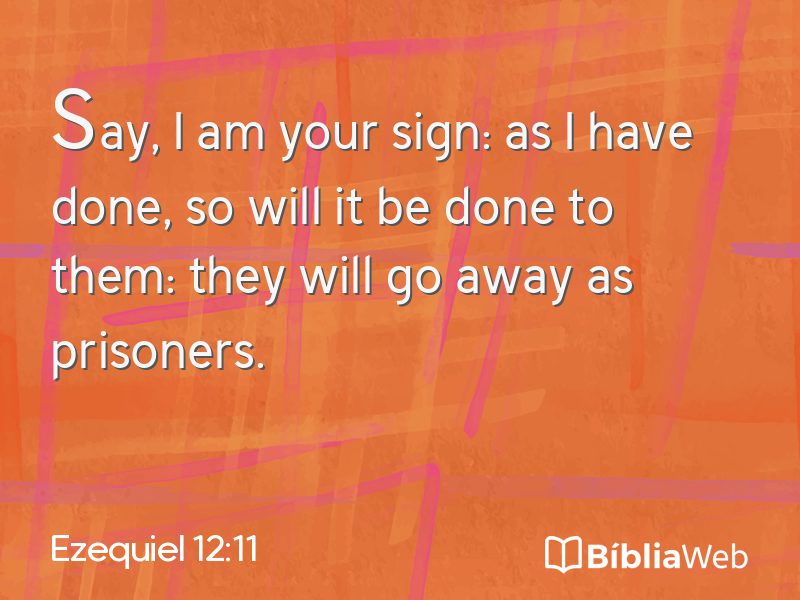 Ezequiel 12:11 em imagem para compartilhar