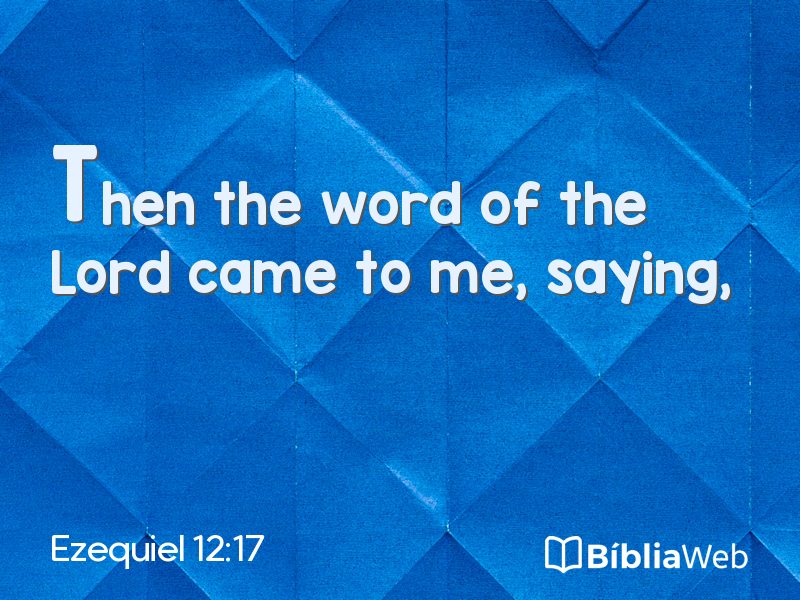 Ezequiel 12:17 em imagem para compartilhar