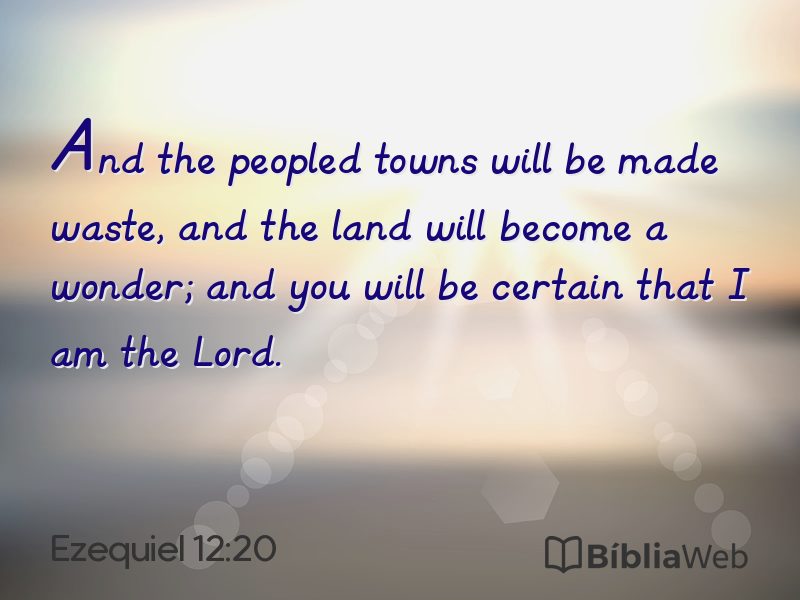 Ezequiel 12:20 em imagem para compartilhar