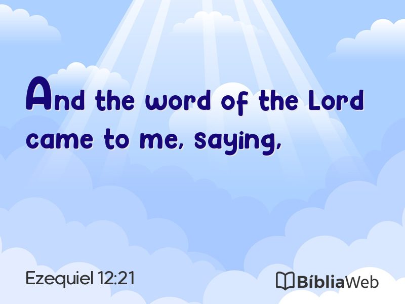 Ezequiel 12:21 em imagem para compartilhar