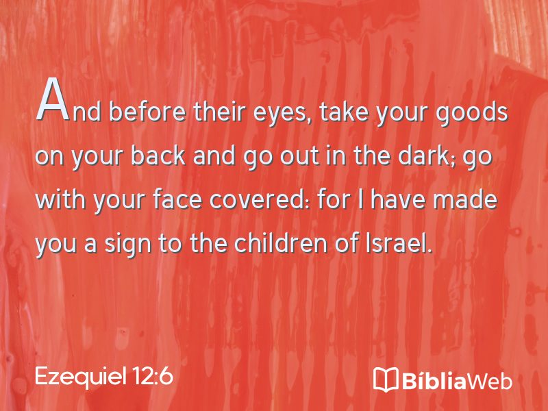 Ezequiel 12:6 em imagem para compartilhar