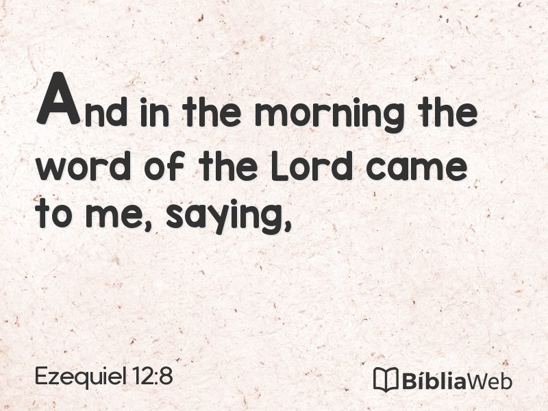 Ezequiel 12:8 em imagem para compartilhar