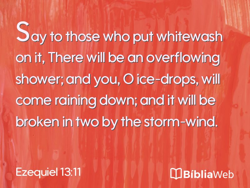 Ezequiel 13:11 em imagem para compartilhar