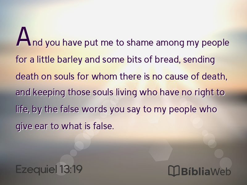 Ezequiel 13:19 em imagem para compartilhar