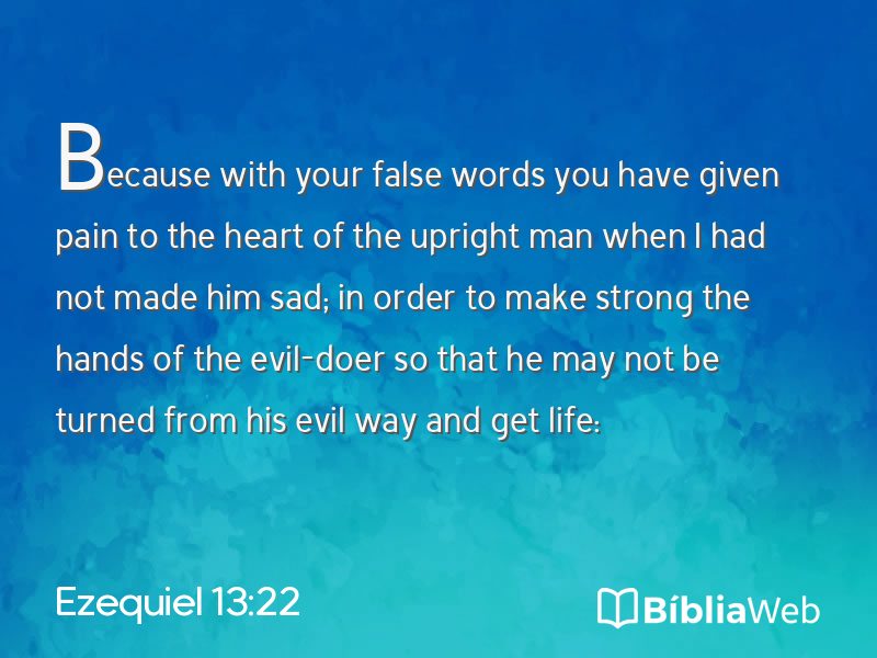 Ezequiel 13:22 em imagem para compartilhar