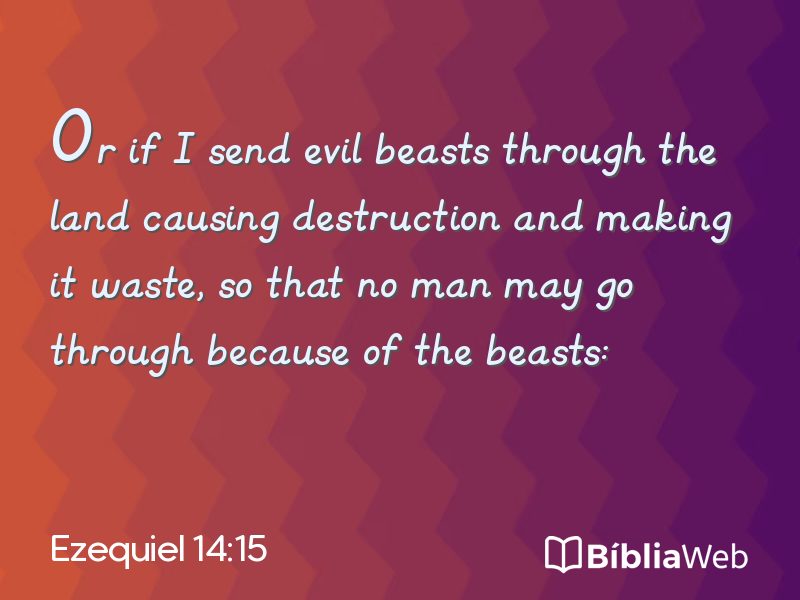 Ezequiel 14:15 em imagem para compartilhar