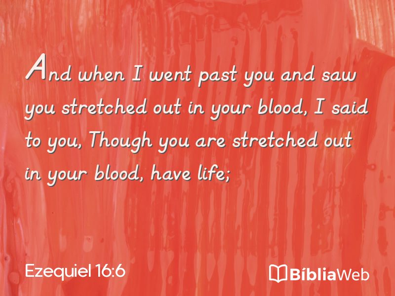 Ezequiel 16:6 em imagem para compartilhar
