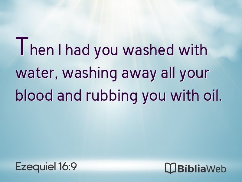 Ezequiel 16:9 em imagem para compartilhar