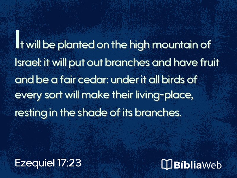 Ezequiel 17:23 em imagem para compartilhar