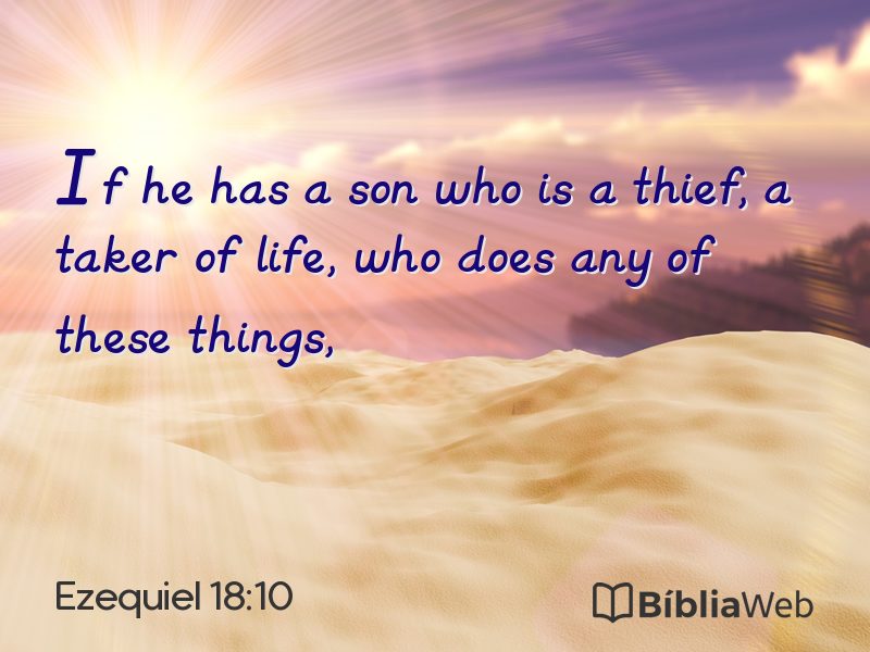 Ezequiel 18:10 em imagem para compartilhar