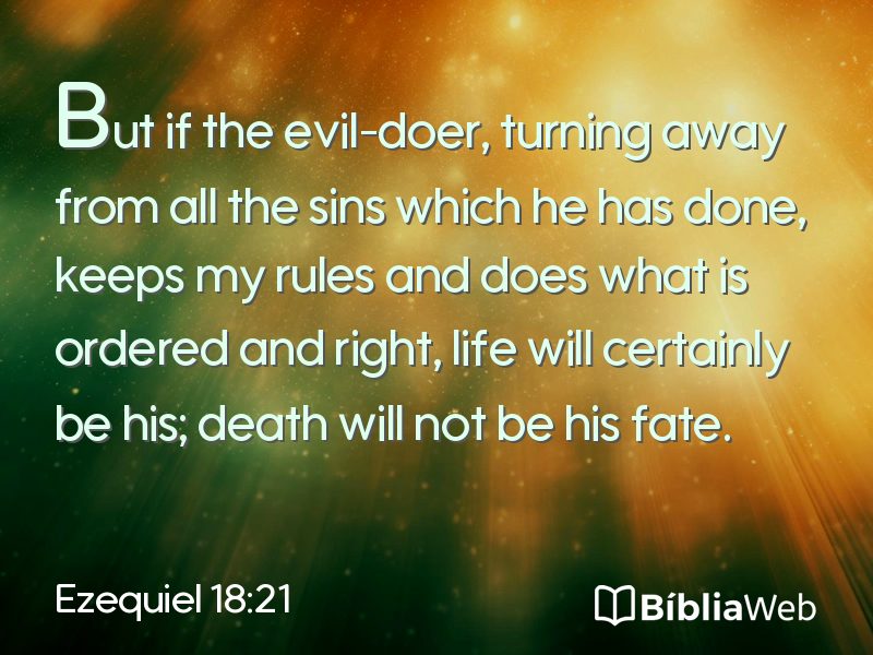 Ezequiel 18:21 em imagem para compartilhar