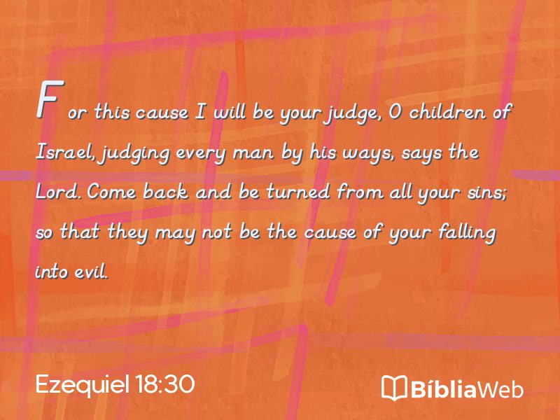 Ezequiel 18:30 em imagem para compartilhar