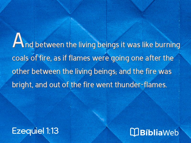 Ezequiel 1:13 em imagem para compartilhar