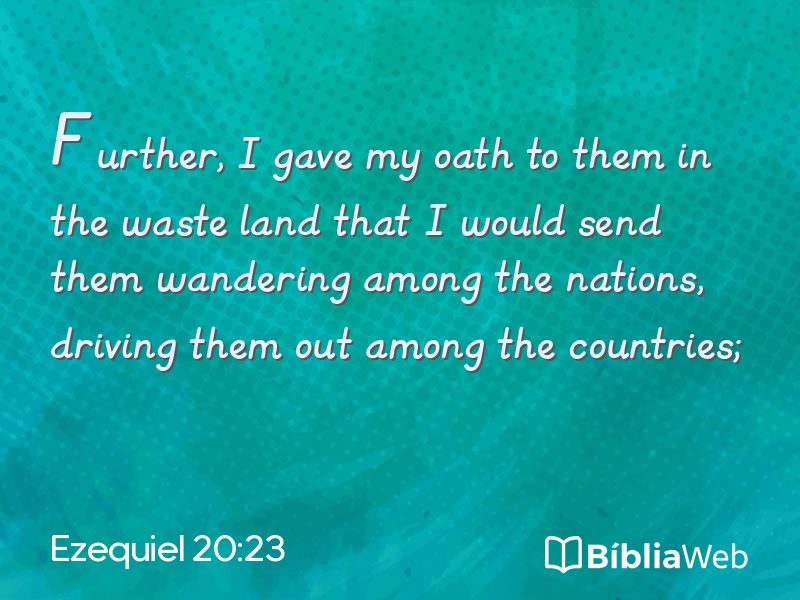 Ezequiel 20:23 em imagem para compartilhar