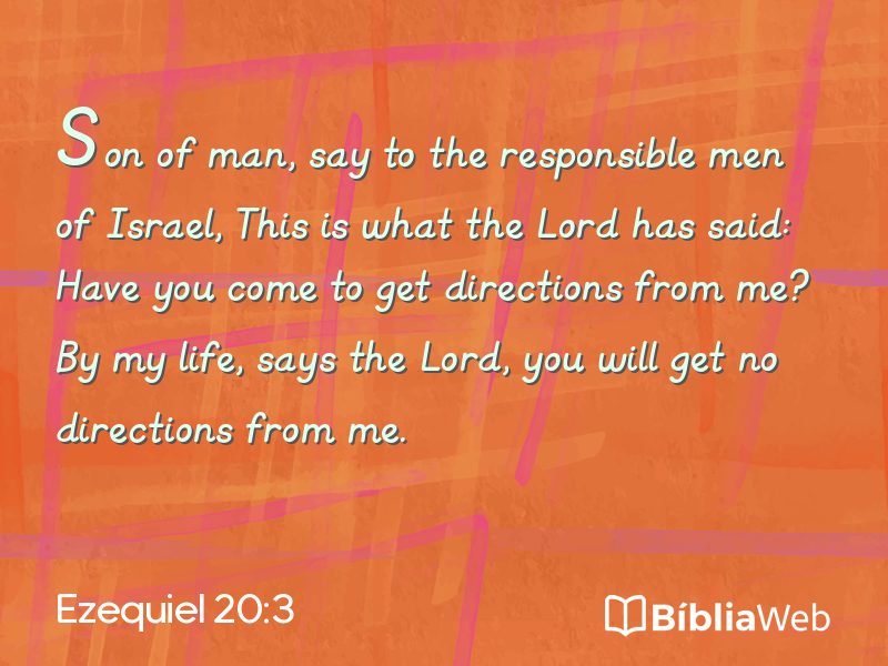 Ezequiel 20:3 em imagem para compartilhar