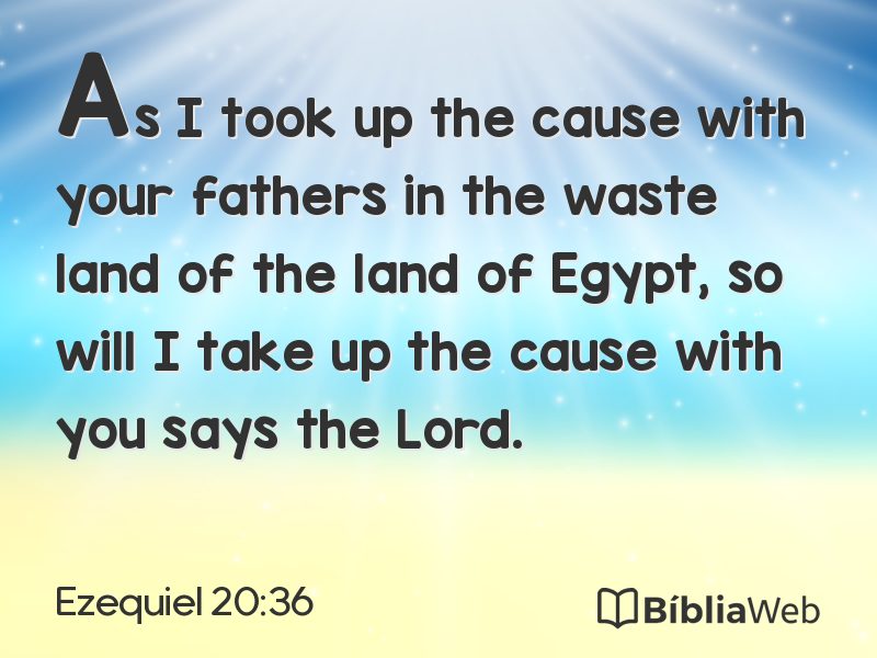 Ezequiel 20:36 em imagem para compartilhar