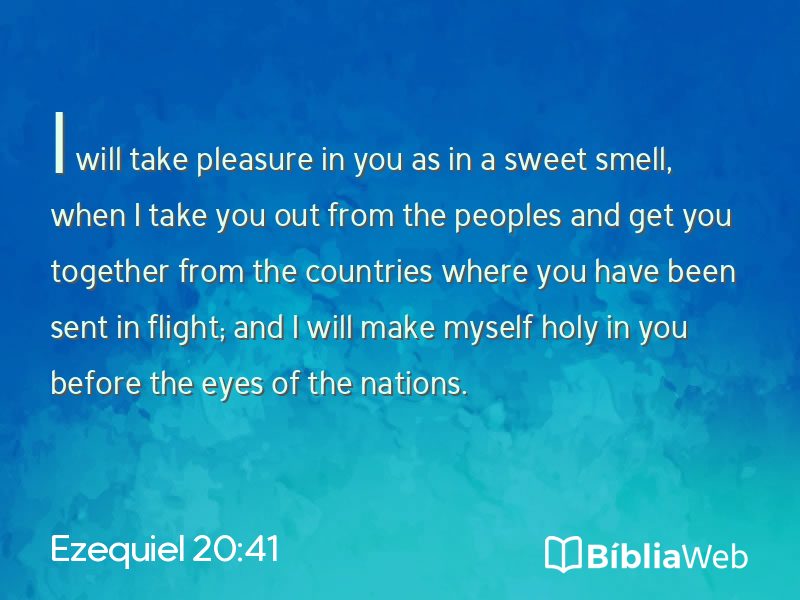 Ezequiel 20:41 em imagem para compartilhar
