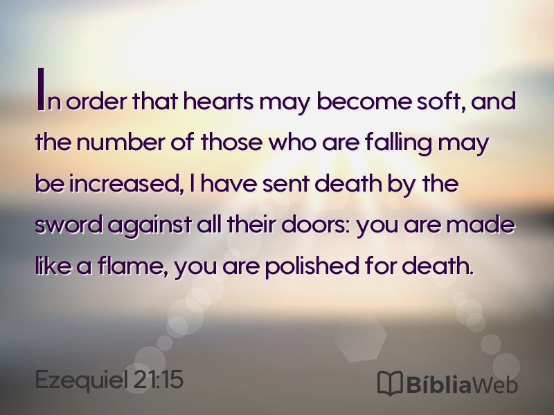 Ezequiel 21:15 em imagem para compartilhar