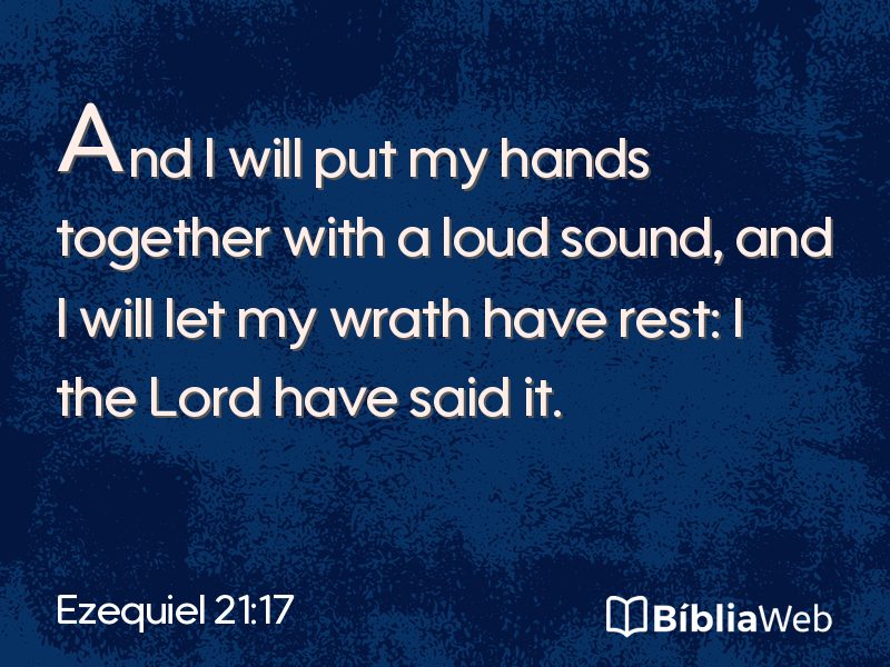 Ezequiel 21:17 em imagem para compartilhar