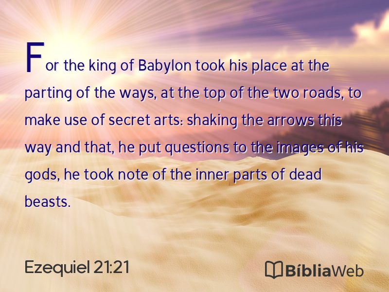 Ezequiel 21:21 em imagem para compartilhar