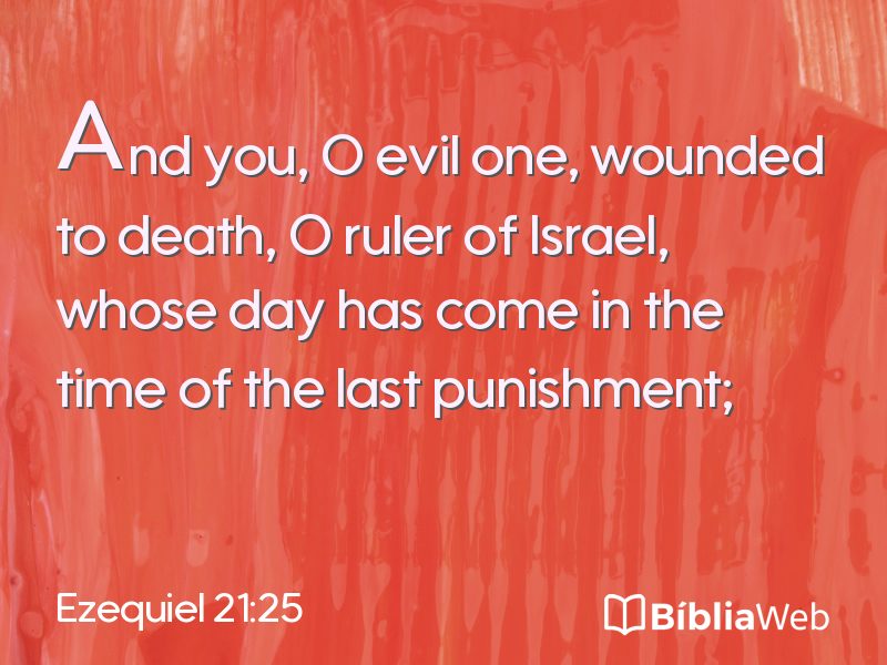 Ezequiel 21:25 em imagem para compartilhar