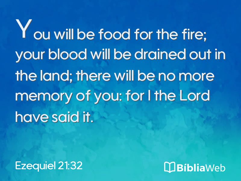 Ezequiel 21:32 em imagem para compartilhar