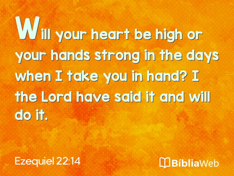 Ezequiel 22:14 em imagem para compartilhar