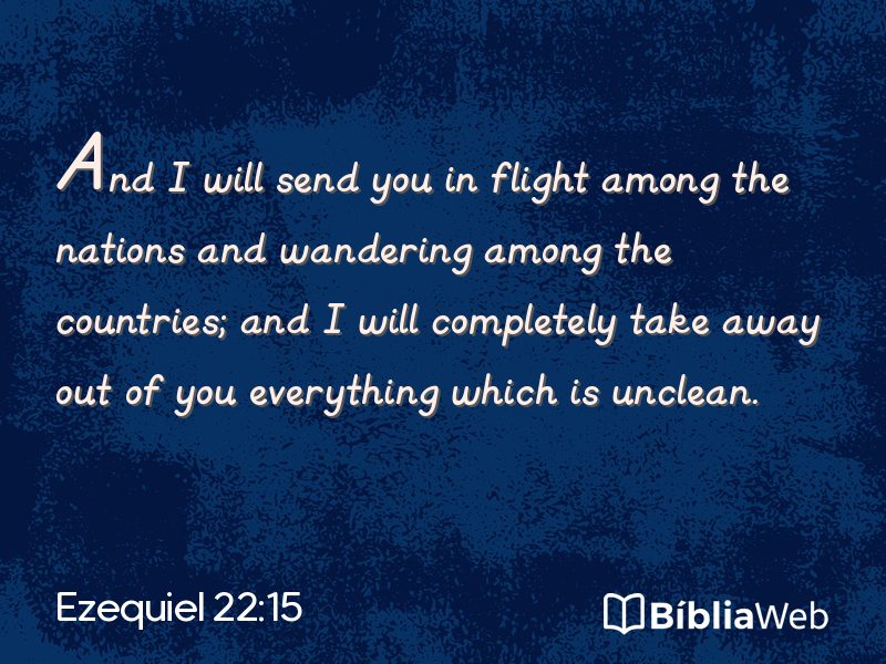 Ezequiel 22:15 em imagem para compartilhar