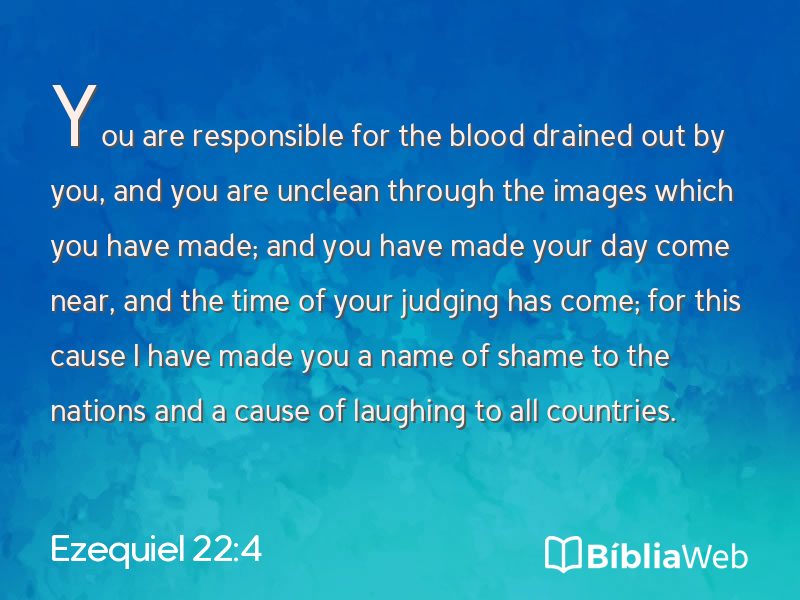 Ezequiel 22:4 em imagem para compartilhar