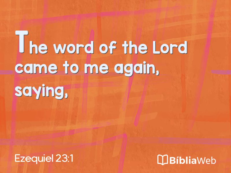 Ezequiel 23:1 em imagem para compartilhar