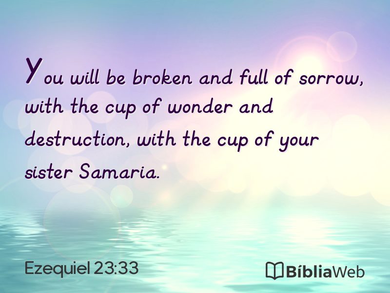 Ezequiel 23:33 em imagem para compartilhar